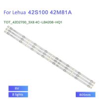 แถบไฟแบคไลท์ Led 3ชิ้น/เซ็ตสำหรับ42M81A 42S100ของ Lehua 4C-LB4208-HQ1ไม่เกิน42D2700 3X8