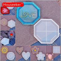 ◎✁☒ Flower Pot Base Tea Coaster DIY Mold Hexagonal Round Heart-shaped Handmade Silicone Mold Crystal Glue Send To a Friend Gift