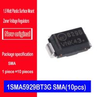 Original spot 1SMA5929BT3G  829B SMD SMA 15V 1.5W zener diode 1.5 Watt Plastic Surface Mount Zener Voltage Regulators (10pcs) Electrical Circuitry Par