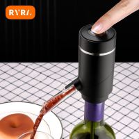 ki【Hot】Wine Decanter Dispenser 2-in-1 Quick Sobering Red Wine Decanter Cap Spout Stopper One-touch For Bar Party Kitchen Kitchen Tools