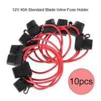 【YF】 10PCS Standard Blade Inline Fuse Holder for 12V 40A Professional Fuses Car Moto Bike Adapter WaterProof Dustproof Cover