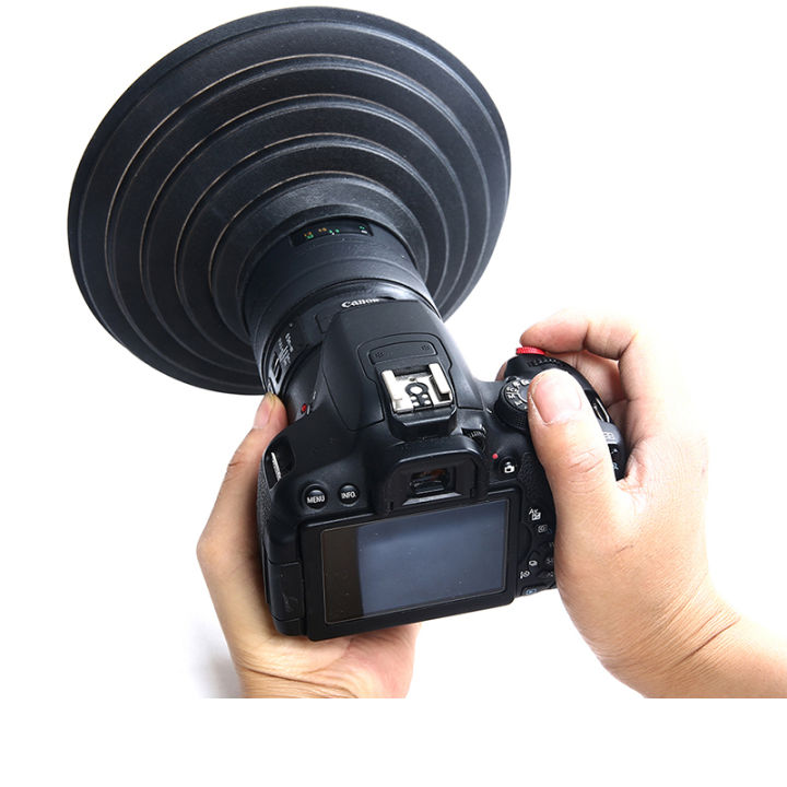 กล้อง-slr-เลนส์-matting-hood-r5-micro-single-m200-canon-5d4-80d90d-anti-reflective-filter-anti-แก้ว-water-wave-ซิลิโคนนุ่ม-ho-yrrey
