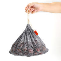 9pcs Reusable Produce Bags Cotton Mesh Produce Shopping Bag Set Organic Eco Friendly Washable Storage Bags for Fruit Vegetables