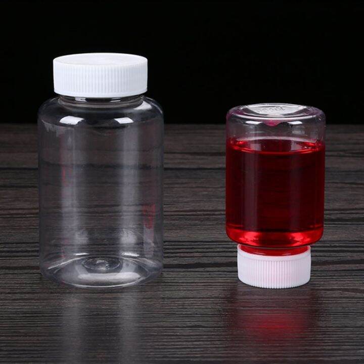 【CW】 15 100ML Plastic PET Bottles Medicine Pill Vial Refillable Reagent Packing Bottle Lazada