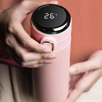 Creative Pea Smart Insulation Bottle Stainless Steel Digital Thermos Mug Male and Female Student Portable High-End Water Cup