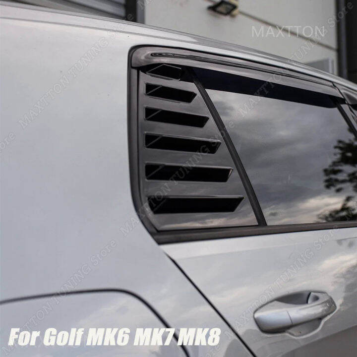 Rear Triangular Window Spoiler Louvre Sun Visor For VW Golf MK6 MK7 MK7