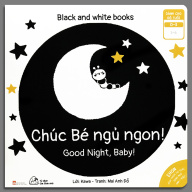 Ehon Kích Thích Thị Giác - Song Ngữ - Black and White books - Chúc Bé Ngủ Ngon (0-3 tuổi) thumbnail
