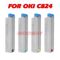 ตลับหมึกสีที่รองรับสำหรับ C824 OKI ตลับหมึกโทนเนอร์สี C835DNWT C844DNW C835 C824DN C834 C834NW C834DNW