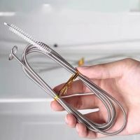 Refrigerator Drain Dredge Cleaning Set Long Flexible Refrigerator Scrub Brush Air Pump Hose Tube Filter Pipes Tube Dredging Tool