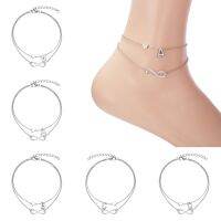 【CW】☑▫卐  New A-Z Initial Anklets Color Anklet Leg Chain Fashion Beach Foot Jewelry