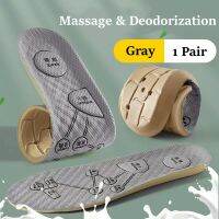 Deodorant Healthy Insoles for Shoes Massage Acupoints Arch Support Plantar Fasciitis Template Insole Men Women Shoe Sole Pads