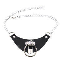 หนังสีดำ Choker Collar สำหรับสาว Punk Goth Chocker Cool ล็อคสร้อยคอ2021สายคล้องคอคอคอคอสเพลย์ Gothic อุปกรณ์เสริม