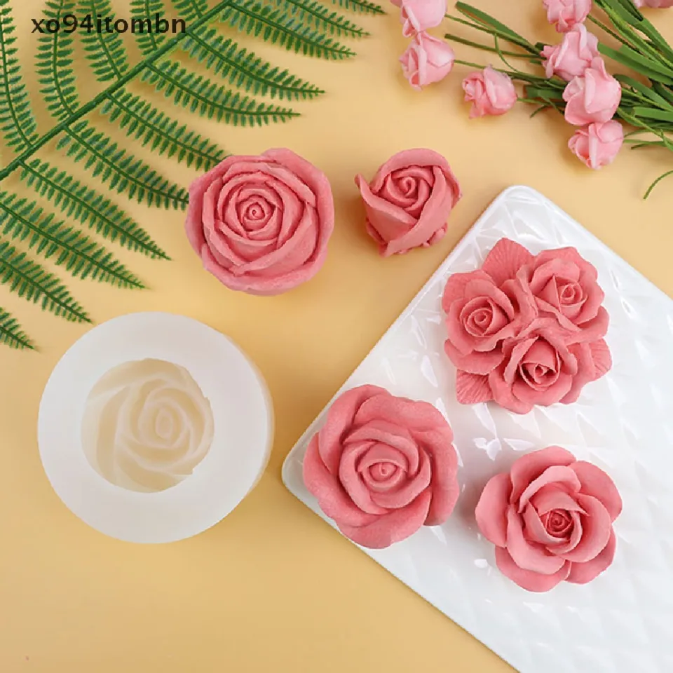 Rose Flower Mousse Cake Silicone Mold Chocolate Mold Cake Decoration Baking  Utensils Food Grade Silicone