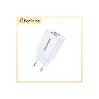 EForChina อะแดปเตอร์ไฟที่ชาร์ตพกพาสำหรับเดินทางสอง USB 10W WP-U119ปลั๊ก EU