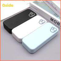 OSIDE เครื่องหนังแท้ กล่องใส่แว่นตา ต่อต้านความเครียด สีทึบทึบ กล่องแว่นอ่านหนังสือ แบบพกพาได้ น้ำหนักเบามาก สำหรับผู้หญิง