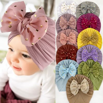 Baby Girl Toddlers Breathable Cotton Hat Newborn Knotted Hat Cute Soft Turban Bow Knot Cap Girl Hat Newborn Toddler Cap Infant