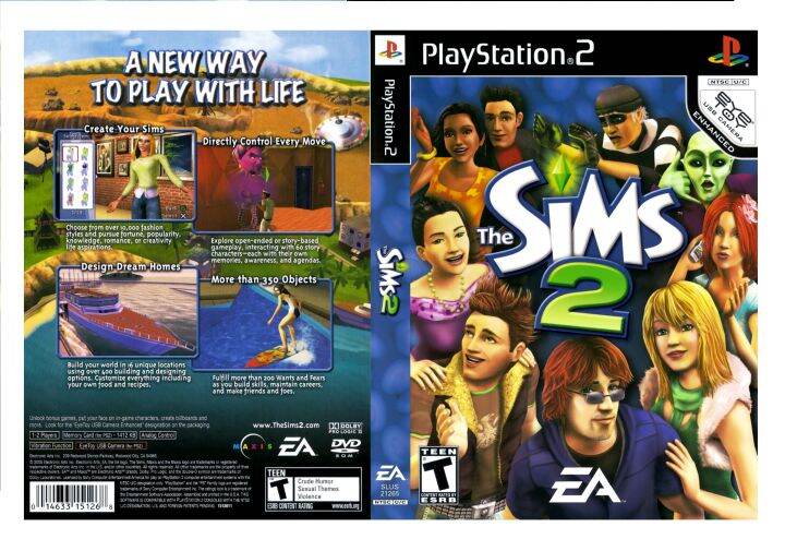 Sims Sony Playstation Game Playstation 2, Sims 2, Sims