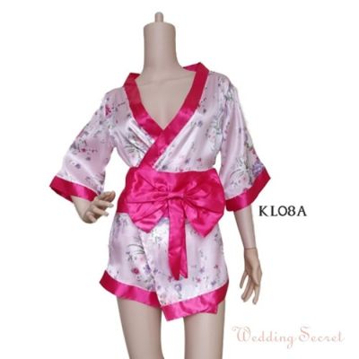 คุณภาพเยี่ยม!! Hotsexy KIMONO เสื้อคลุมอาบน้ํา ชุดนอน เซ็กซี่ แฟชั่น KL08 d