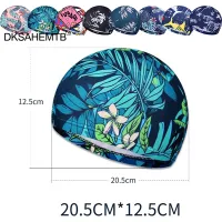 Swimming Cap Printed Quick Drying Men and Women Sports Swim Pool Cap Swimming Hat Cover for Fashion Swimming EquipmentTH