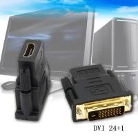 DVI-D (24+1) 25 Pin Male To HDMI Female Adapter Connector Converter Gold