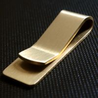 Vintage Solid Brass Money Clip Wallet 1.5mm Thickness Metal Men Cash Bill Clamp Holder ID Credit Card Folder For Male Mini Purse