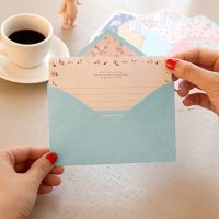 12 Sheet Lletter Paper 6 Pcs Envelopes Cute Finely Flower Letter pad Set Set Writing Paper Office amp;School Supplies