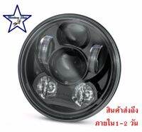 ไฟหน้า LED สำหรับ Sportster และ Dyna ขนาด 5.75 นิ้ว สีดำ