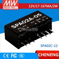 Newprodectscoming MEAN WELL original SPA02C 12 12V 167mA meanwell SPA02 12V 2W DC DC Regulated Single Output Converter