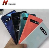 【✱2023 HOT✱】 diyi45718 ฝาหลังสำหรับ Samsung Galaxy S10บวกปก S10e ฝาหลังกระจกหลังประตูที่มีเลนส์กล้องถ่ายรูป