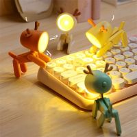 ◎ Kawaii Mini Led Desk Lamp Cute Book Night Light for Bedroom Study Office Reading Eye Protection Small Table Lamp with Battery