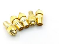 5pcs MALE TV AERIAL CONNECTOR PLUG COAXIAL COAX adapter