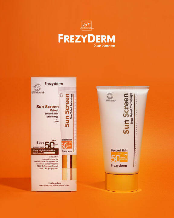 FREZYDERM Sun Screen Velvet Body SPF 50+ [Very high protection, Photo ...