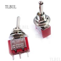 ✑ 10Pcs Toggle Switch Red MTS-102 3-Pin SPDT ON-ON 5A 120VAC/2A 250VAC