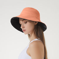 Summer Outdoor UPF50+ Protection Bucket Hat Women Wide Birm Fisherman Cap Double Side Wear Travel Bob Hat Fashion Ladies Sun Hat