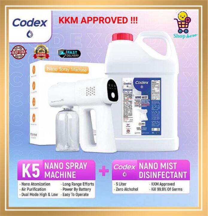 ( Nano Spray K5 )malaysia Ready Stock Nano K5 Spray Gun 380ml Air 