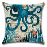 Sea creature Sea turtle Seahorse Whale Octopus Cushion Hold pillowcase