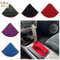 MARGETT ผ้าผ้าทอ Jdm Style SHIFT KNOB BOOT COVER กันฝุ่นกันฝุ่น สไตล์ jdm ปลอกคอคันเกียร์ การปรับเปลี่ยน อุปกรณ์เสริมรถยนต์