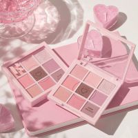 Korean new product HOLIKA nine-color eye shadow palette pearlescent pink palette No. 03 PINKOLOGY