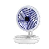 Telescopic Folding Charging Fan Portable Wireless Home Outdoor Mute Multi-Functional LED Small Fan