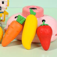 ✺♣ Big Mac Fruit Carrot Eraser Cute Eraser Clean And Traceless Student Chip Rubber Creative Stationery Craft Storage