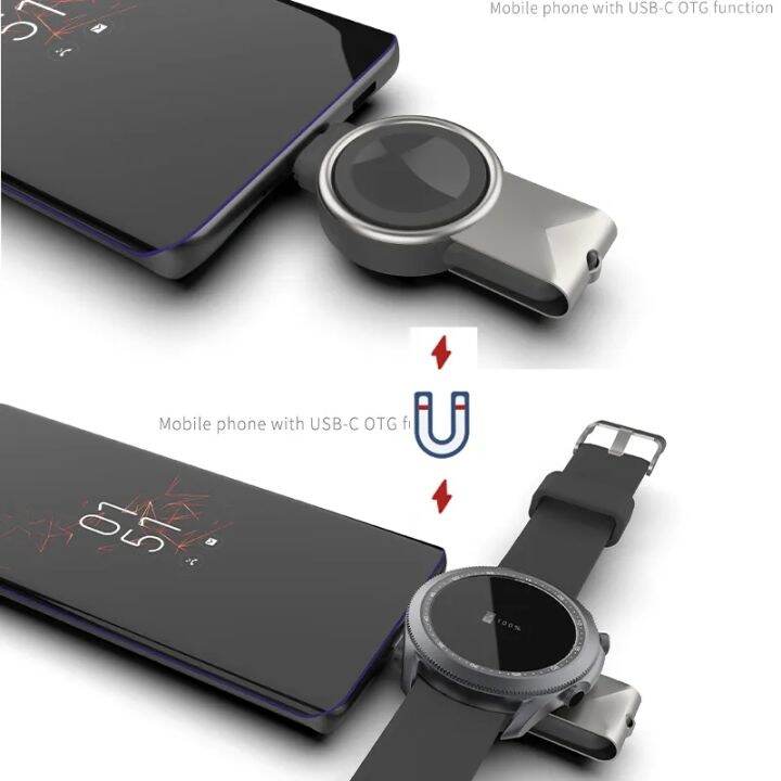 2-in-1-magnetic-wireless-charger-สำหรับ-samsung-galaxy-watch-5-4-3-active-2เครื่องชาร์จแบบพกพา-usb-type-c-fast-charging-station-dock