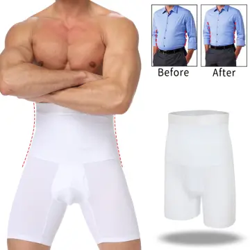 Men Body Shapers Tummy Control Shorts High Waist Slimming
