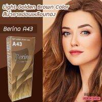 Berina Hair Color ครีมเปลี่ยนสีผม เบอรีน่า เปล่งประกาย ติดทนนาน ปิดผมขาว แล้วยังช่วยปกป้องการทำร้ายเส้นผม สี A43