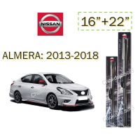 โปรโมชั่น+++ ใบปัดน้ำฝน ALMERA ที่ปัดน้ำฝน ALMERA 3M 16"/22" Wiper Blade (Silicone Type) NISSAN: ALMERA 2013-2018 ราคาถูก ที่ ปัด น้ำ ฝน ยาง ปัด น้ำ ฝน ใบ ปัด น้ำ ฝน ก้าน ปัด น้ำ ฝน