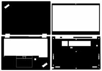 แผ่นแปะผิวสติ๊กเกอร์แล็ปท็อปไวนิลคาร์บอนไฟเบอร์พิเศษแผ่นกันรอย L13 Gen2 Gen1โยคะ