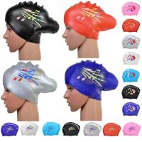 Women Silicone Swimming Cap Long Hair Extra Large Big Waterproof Swim Hat for Lady with Ear Cup Protect Elastic Swimming Caps Swim Caps