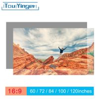 Touyinger 16:9ความสว่างสูงจอผ้าผ้าสะท้อนแสงหน้าจอโปรเจคเตอร์สำหรับ Espon Benq XGIMI จอโปรเจคเตอร์