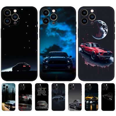 Night Car Case For TCL 40R 5G Case Back Phone Cover Protective Soft Silicone Black Tpu