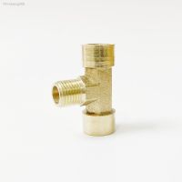 1/8 quot; 1/4 quot; 3/8 quot; 1/2 quot; BSP Female x Male x Female Thread Tee Type 3 Way Brass Pipe Fitting Adapter Coupler Connector