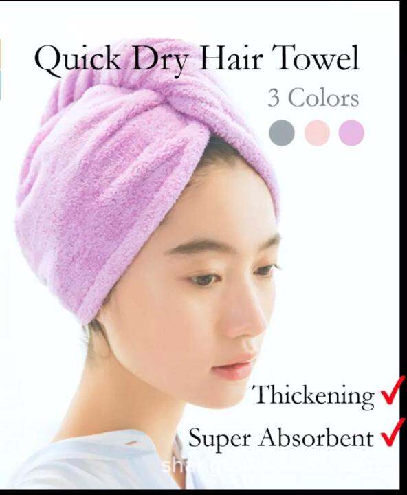 Water absorbent hair discount towel